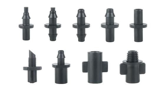 Conector 4*7 resistente para micro rociadores de ingeniería de plásticos