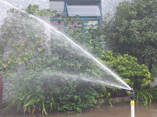 Ingeniería de plástico R10 motor de engranaje rociadores con boquilla para necesidades de riego de jardines de césped