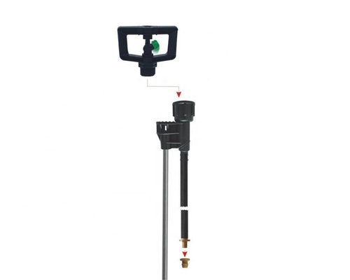 250-350KPA Rotación de amortiguación Agricultura Riego Sprinkler con plástico de ingeniería