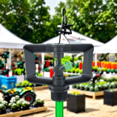 Rotación de 360 grados amortiguador de jardín rociador para el condado hecho de plástico de ingeniería