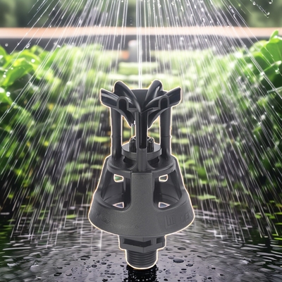 Conectar rápidamente rotación del aspergador de césped para alta visibilidad y jardines de estilo normal