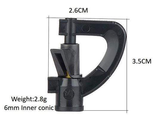 Tipo G Triángulo Agricultura Microsprayers giratorios para necesidades de riego de gran alcance