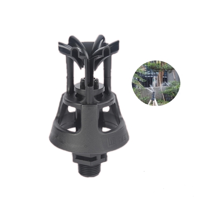 Riego de jardines de flores a 360 grados con rociador de plástico de ingeniería de conexión rápida