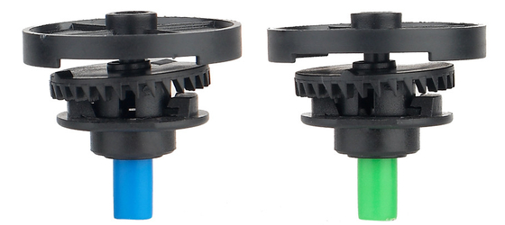 Rotación de doble boquilla de 360 grados Sprinkler de plástico para riego de la agricultura del jardín
