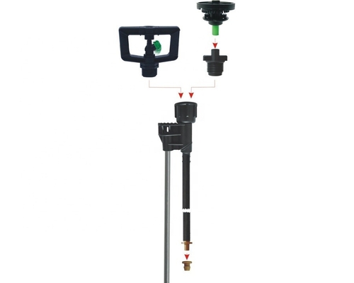 Rotación de 360 grados rociador de ángulo variable para soluciones de riego personalizables