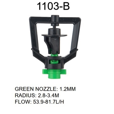 Rociador de agua de 360 grados para riego agrícola Fuerte y presión 150-300kpa