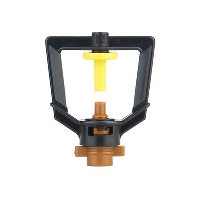 Sprinkler rotativo de riego forestal con presión de 150-300KPA y radio de rociado de 0,9-1,5M