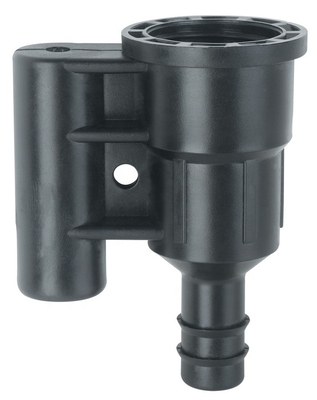 Ingeniería de todos los días Partes de riego de plásticos Micro rociador Negro Conector de rango medio