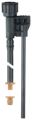 Ingeniería de todos los días Partes de riego de plásticos Micro rociador Negro Conector de rango medio