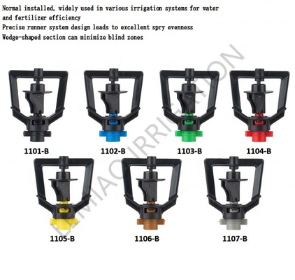 Esprinter de riego de jardín en posición vertical con solución de plástico de ingeniería de 6 mm