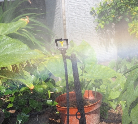 Fácil de instalar Sprinklers de atomización refractiva de conexión rápida para riego de jardines